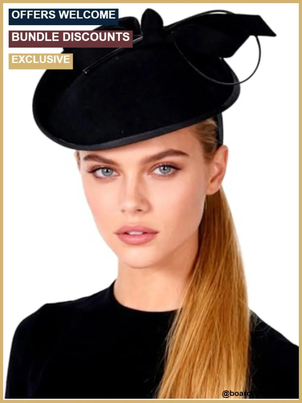 Vintage Wool Fedora Hat Adjustable Horse Racing Festival Fascinator